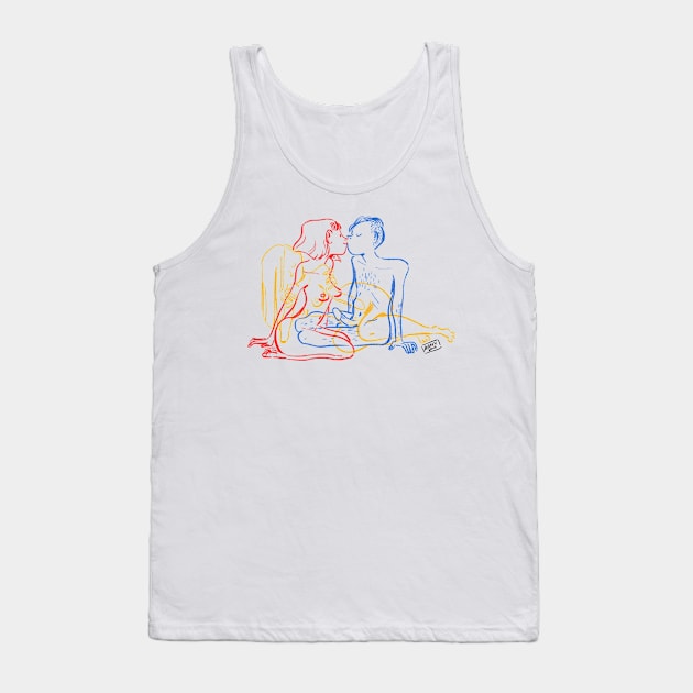 Threesome Tank Top by AgnyInnocente